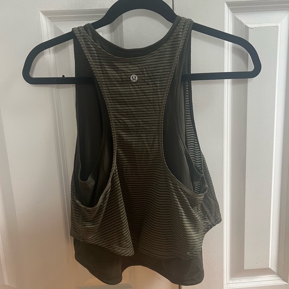 Army Green lululemon tank - Picture 2 of 2